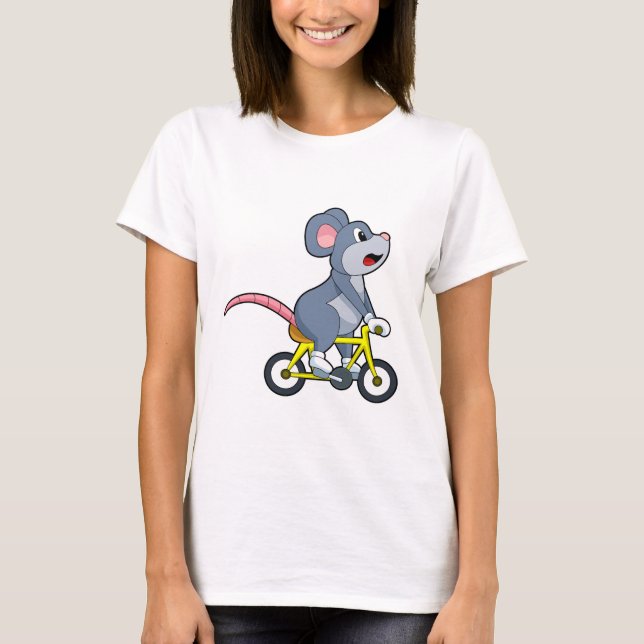 Camiseta Ratón con bicicleta (Anverso)