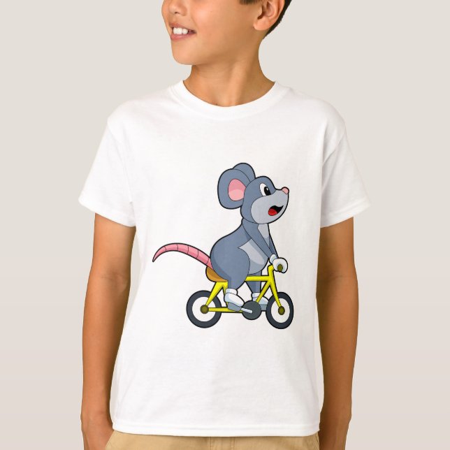 Camiseta Ratón con bicicleta (Anverso)