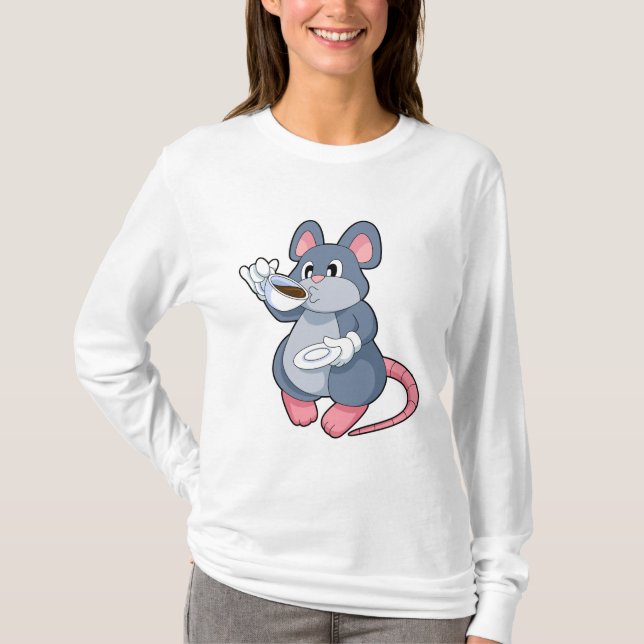 Camiseta Ratón con café (Anverso)