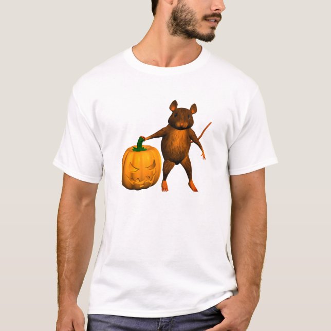 Camiseta Ratón con calabaza (Anverso)