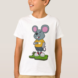 Camiseta Ratón con taza de café