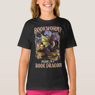 Camiseta Ratón de biblioteca soy por favor un dragón del