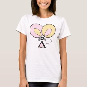 Camiseta Ratón de bolsillo rosado, ilustracion gráfico