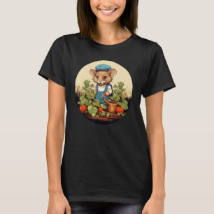 Camiseta Ratón de jardinería genial con tomate para la temp