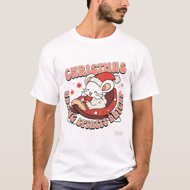 Camiseta Ratón de Navidad (Anverso)