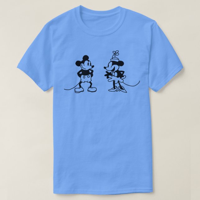 Camiseta Ratón de niño y ratón Chica en barco de vapor (Diseño del anverso)