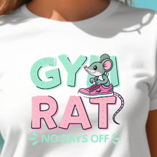 Camiseta Ratón de rata de gimnasio - Funny Fitness Personal