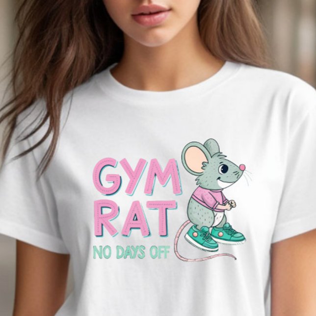 Camiseta Ratón de rata de gimnasio - Funny Fitness Personal (Subido por el creador)