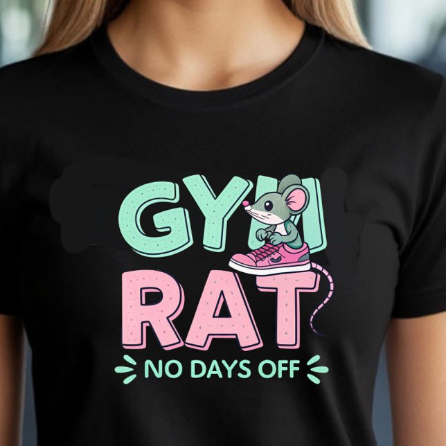 Camiseta Ratón de rata de gimnasio - Funny Fitness Personal (Subido por el creador)