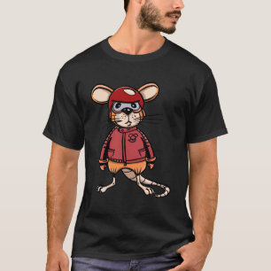 Camiseta Ratón de rata para motociclistas