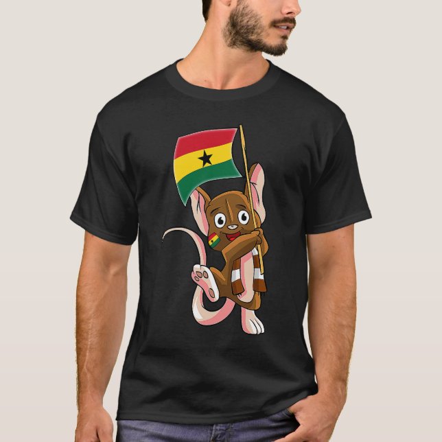Camiseta Ratón de ventilador de Ghana (Anverso)