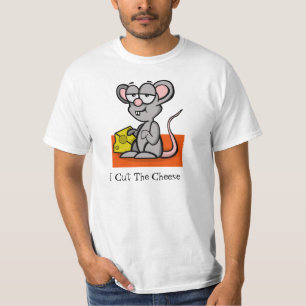 Camiseta Ratón del dibujo animado "corté el queso "