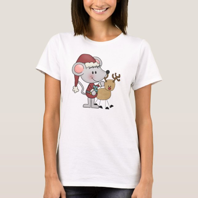 Camiseta Ratón del navidad y (Anverso)