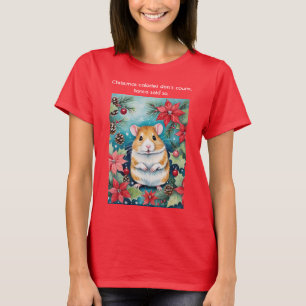 Camiseta Ratón Divertido De Vacaciones Regordete Calorías D