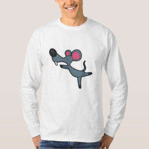 Camiseta Ratón en ejercicio de Estiramiento de Yoga