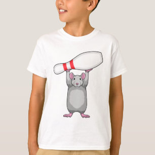 Camiseta Ratón en el Bowling con vástago