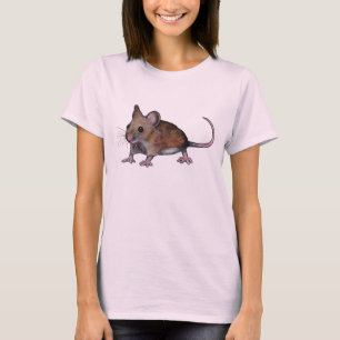 Camiseta Ratón furtivo, arte realista, cretino, roedor