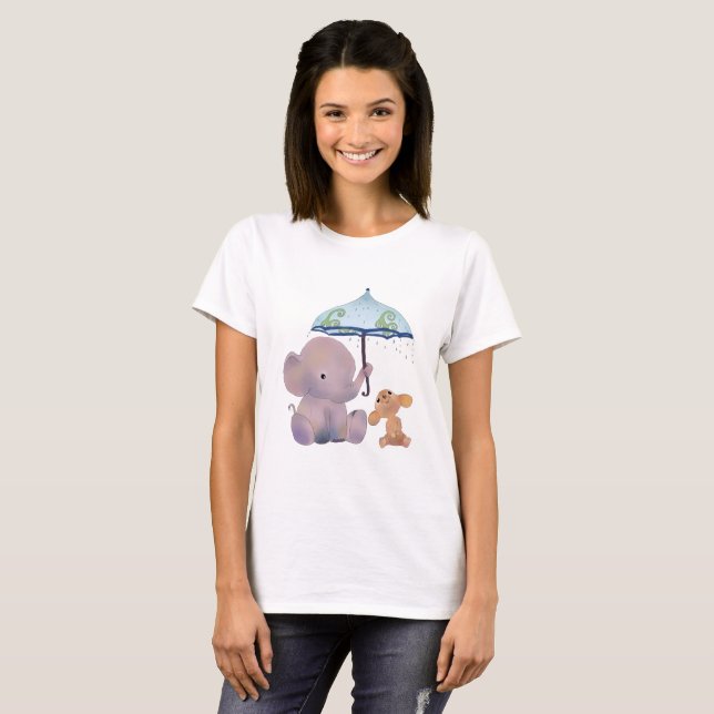 Camiseta Ratón y elefante (Anverso completo)