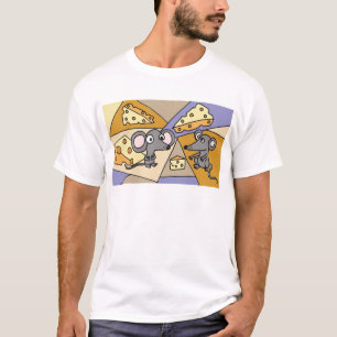 Camiseta Ratones AA y arte del queso