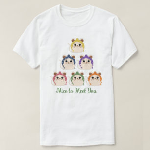 Camiseta "ratones para conocerte" animal