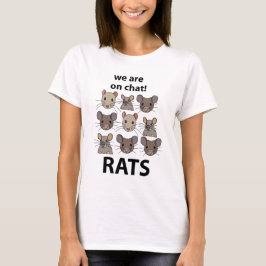 Camiseta Rats Animal Estamos En Chat Rats Gratis
