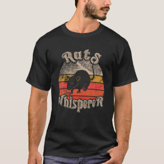 Camiseta Rats Whisperer Funny Amantes Tema Vintage Sunset C