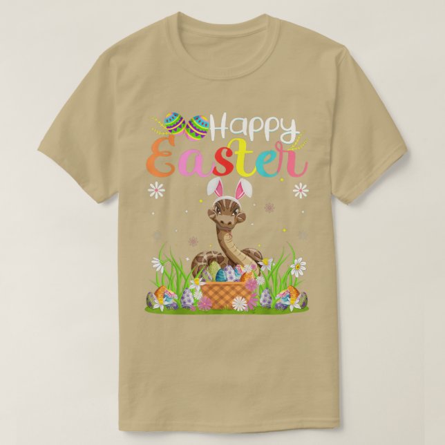 Camiseta Rattlesnake Bunny Egg Hung Funny Rattlesnake Ha (Diseño del anverso)