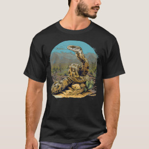 Camiseta Rattlesnake de estilo retro occidental Diamonback