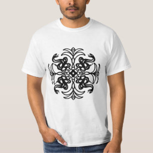 Camiseta Rattlesnake de raza negra y blanca