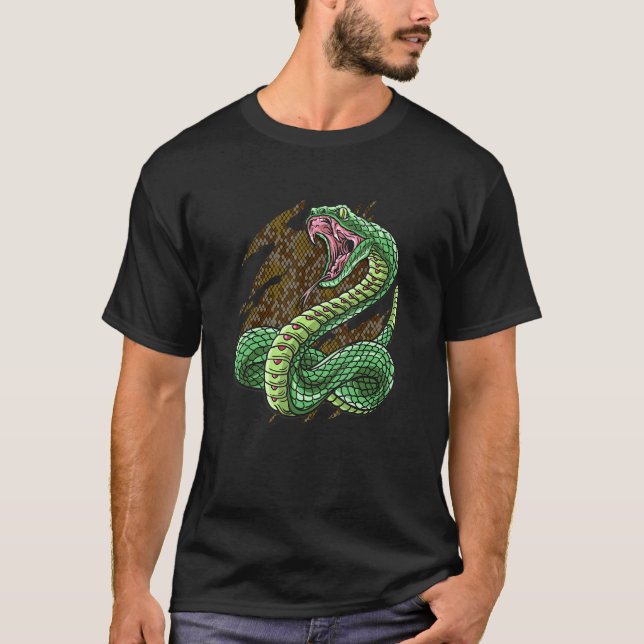 Camiseta Rattlesnake Para Serpientes Enfadadas Serpientes (Anverso)