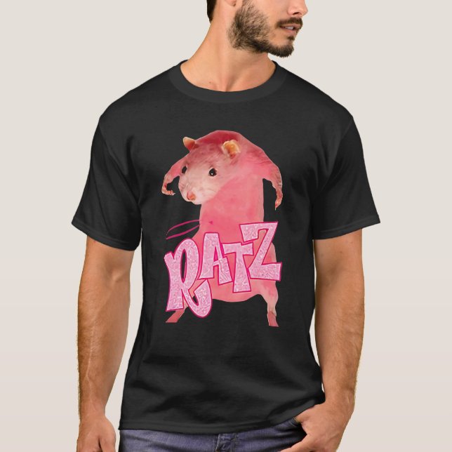 Camiseta Ratz Cute Rosa (Anverso)