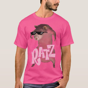 Camiseta Ratz Pink Funny Meme Ratt Mujeres Hijos Cla
