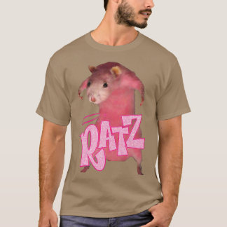 Camiseta Ratz Pink Long Meme Funny Mouse Costume Ugly Chris