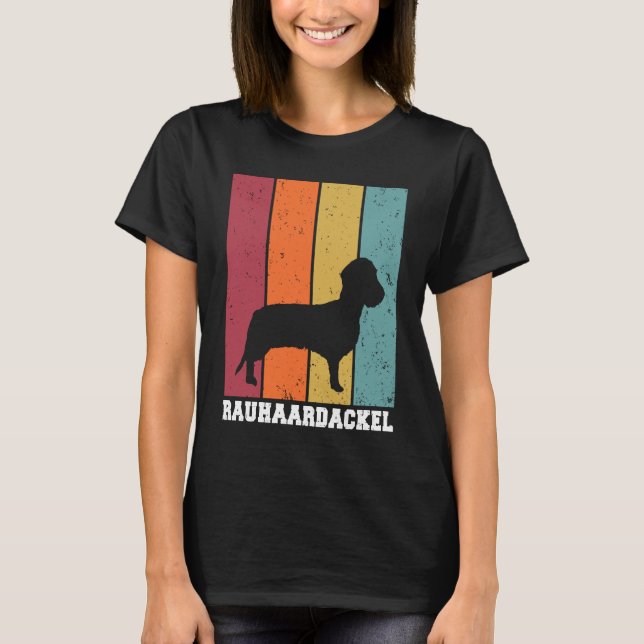 Camiseta Rauhaardackel Vintage (Anverso)