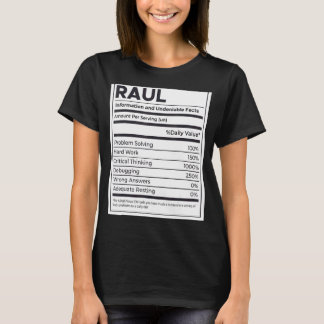 Camiseta Raul Nutrition Information Problement Solucionando