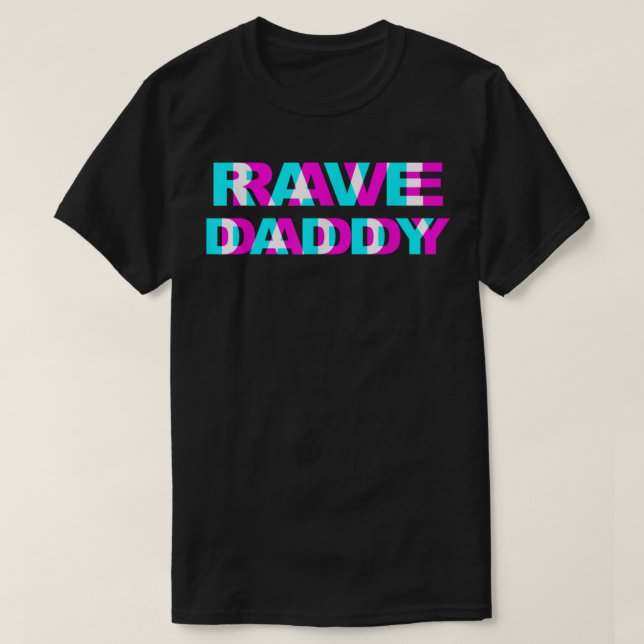 Camiseta Rave Daddy EDM Music Festival Father Optical Illus (Diseño del anverso)