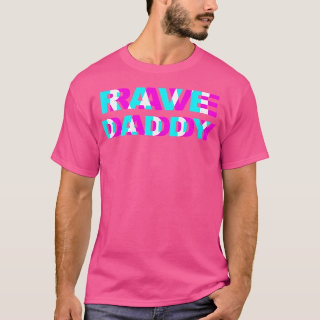 Camiseta Rave Daddy Edm Music Festival Padre Illus Óptico (Anverso)