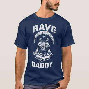 Camiseta Rave Daddy EDM Music Festival Trippy Astronaut Cre