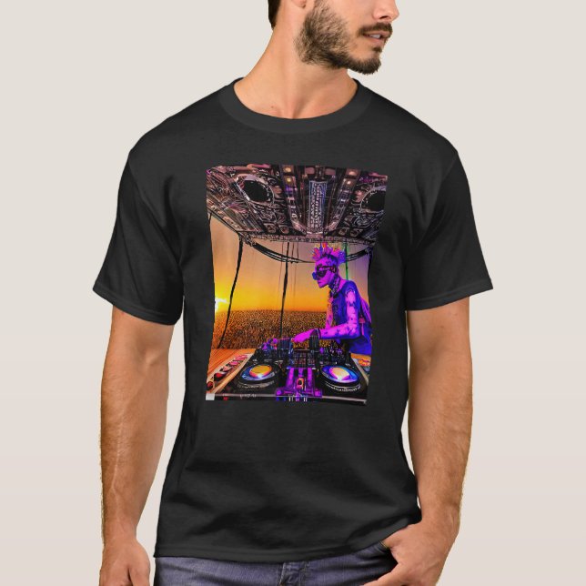 Camiseta Rave Fiesta Psychedelic EDM Trance Club DJ 6 (Anverso)