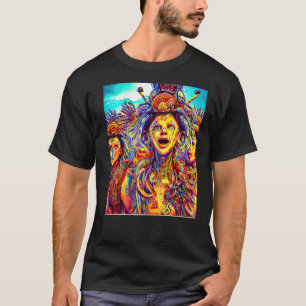 Camiseta Rave Fiesta Psychedelic EDM Trance Club DJ diseño 
