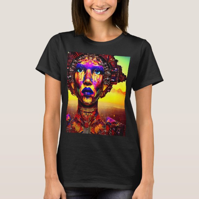 Camiseta Rave Fiesta Psychedelic EDM Trance Club DJ diseño (Anverso)