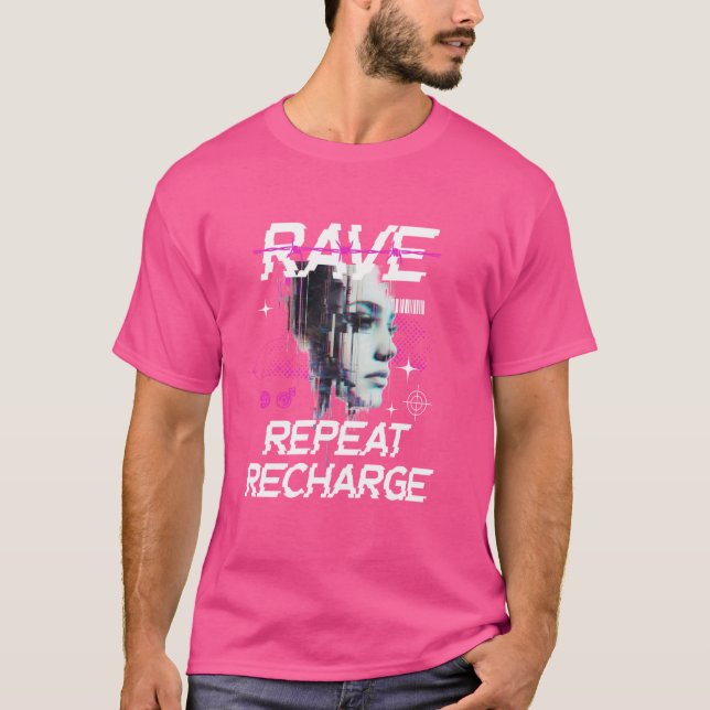 Camiseta Rave futurista (Anverso)