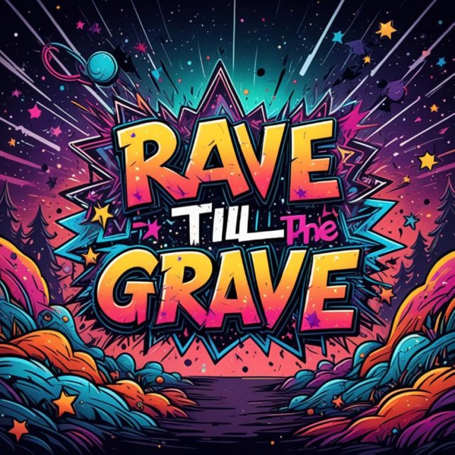 Camiseta rave hasta la tumba (rave till the grave)