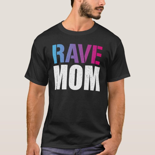 Camiseta Rave Mom Edm Music Festival Madre Trippy Mujeres (Anverso)