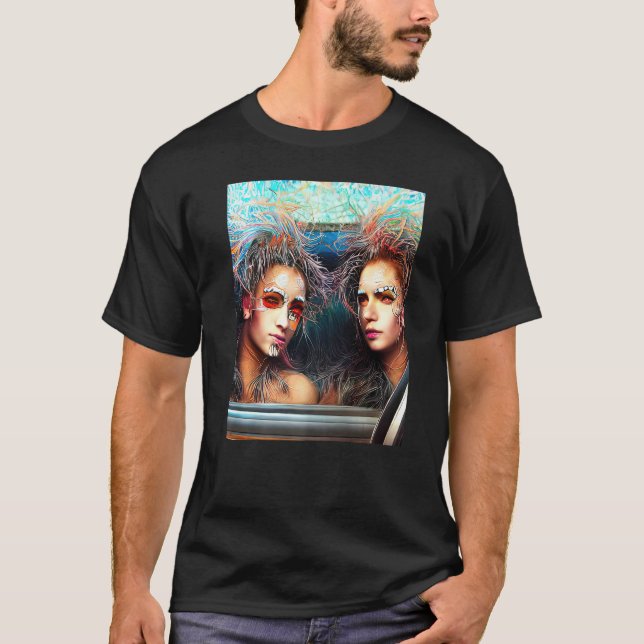 Camiseta Rave Party Psychedelic EDM Trance Club DJ 1 (Anverso)