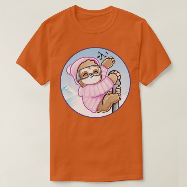 Camiseta Rave Ski Rave Kid Baby Sloth Dance (Diseño del anverso)