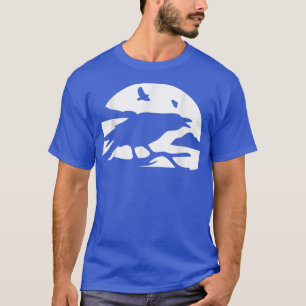 Camiseta Raven At Night Halloween Trendy Aesthetic