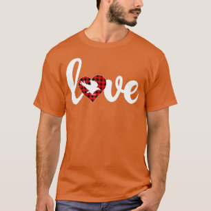 Camiseta Raven Bird Lover Buffalo Plaid Love Raven Valentin