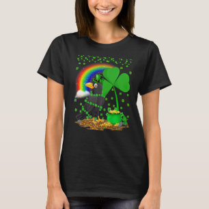 Camiseta Raven Bird Lover Shamrock Rainbow Raven St Patrick