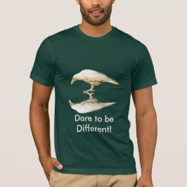 Camiseta Raven blanco raro (leucocista) para los amantes de